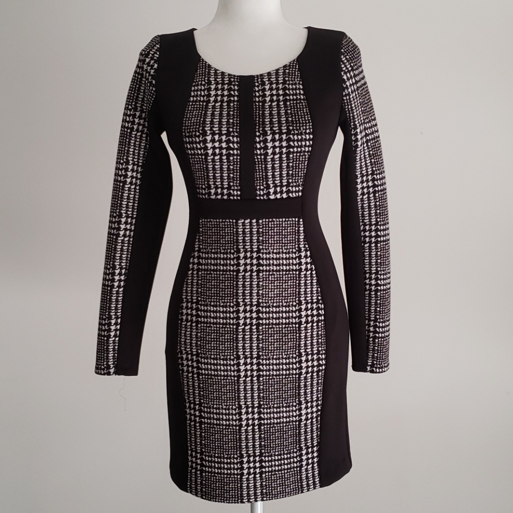 🎃 Guess Black & White BodyCon Dress
